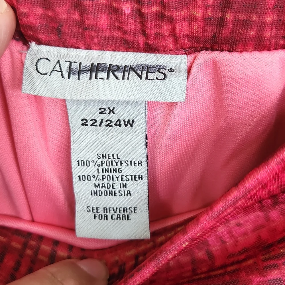 Catherine's red mesh lined maxi skirt - Picture 3 of 7